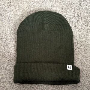 American Eagle Olive Knit Beanie